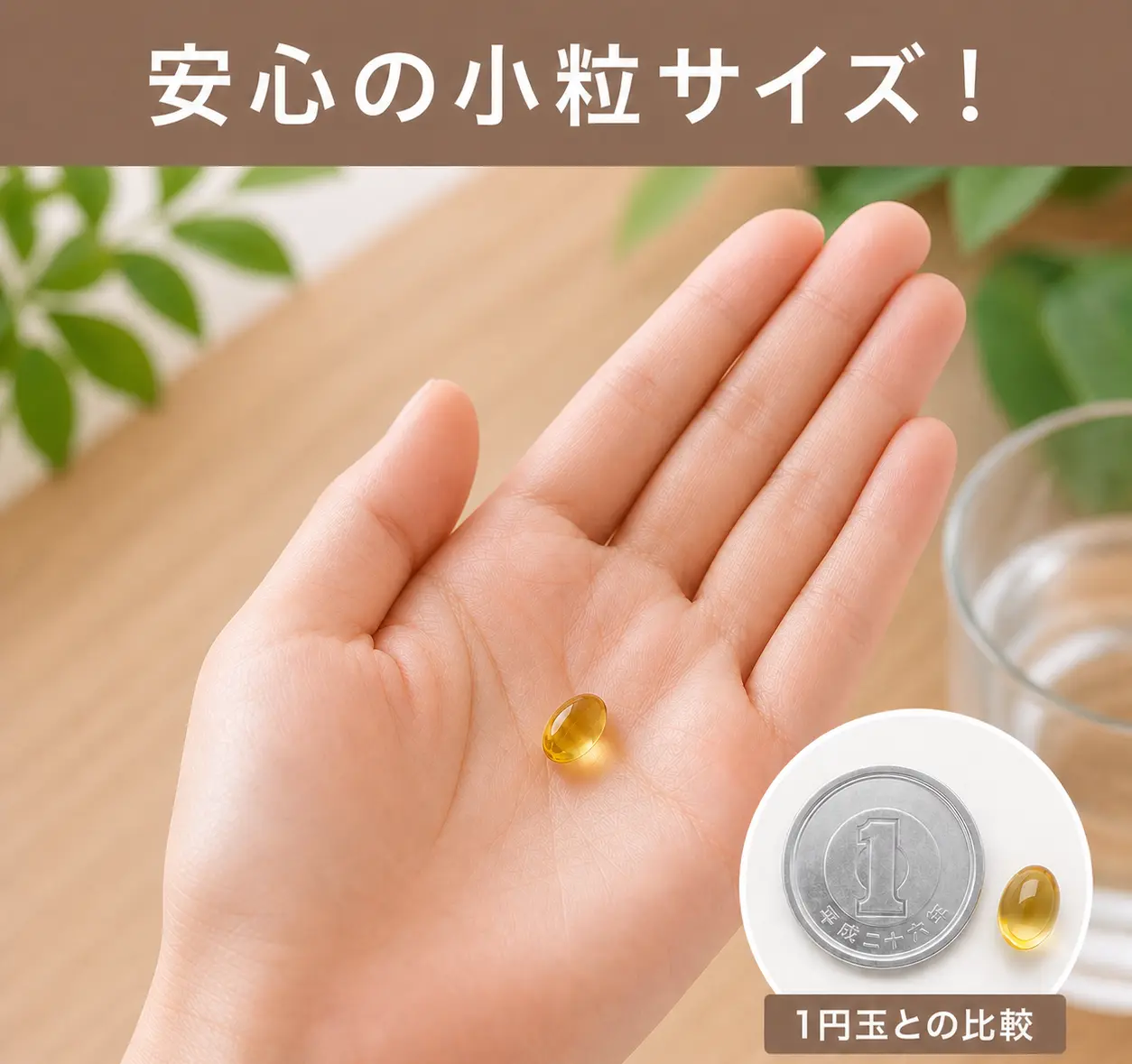 飲みやすい粒の大きさ